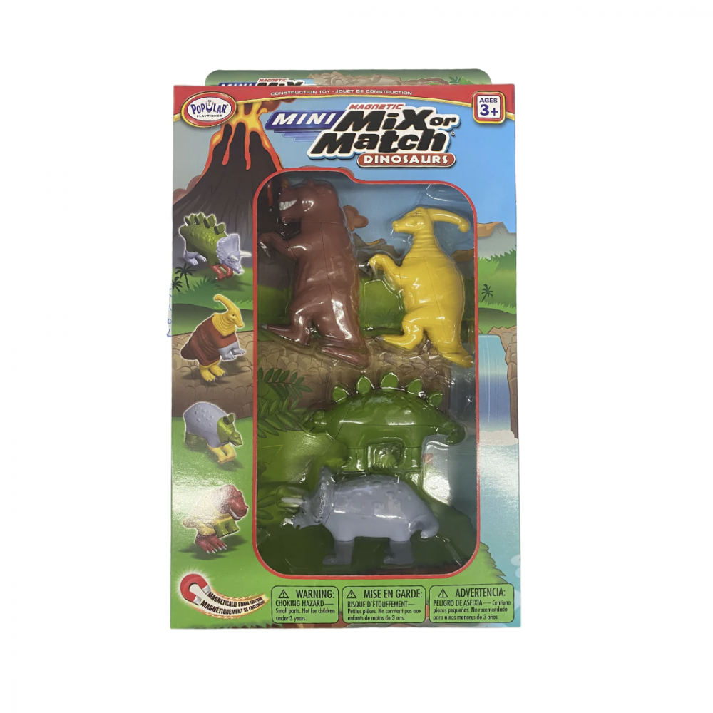 TOEY PLAY 3 en 1 Mini Figurines Animaux Jouets avec Dinosaures